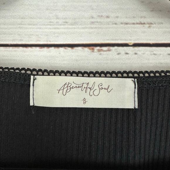 Women's A Beautiful Soul NWOT Black Short Sleeve Body Suit Size B (2X 18/20) - Picture 6 of 8